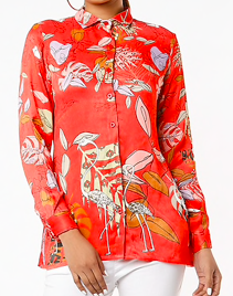 SPUNKY RED SHIRT FROM TROPICALLY INDIAN