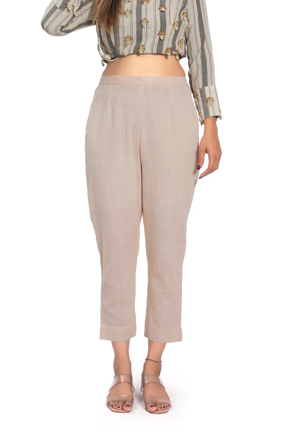 SUSTAINABLE PEACH COTTON PANT
